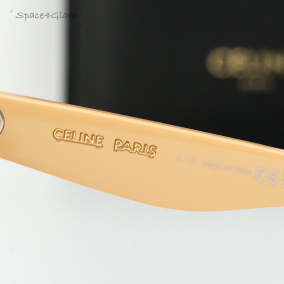 BRAND NEW Celine CL4005FN 57Z Beige Gradient Violet Geometric Women Sunglasses - Picture 4 of 6